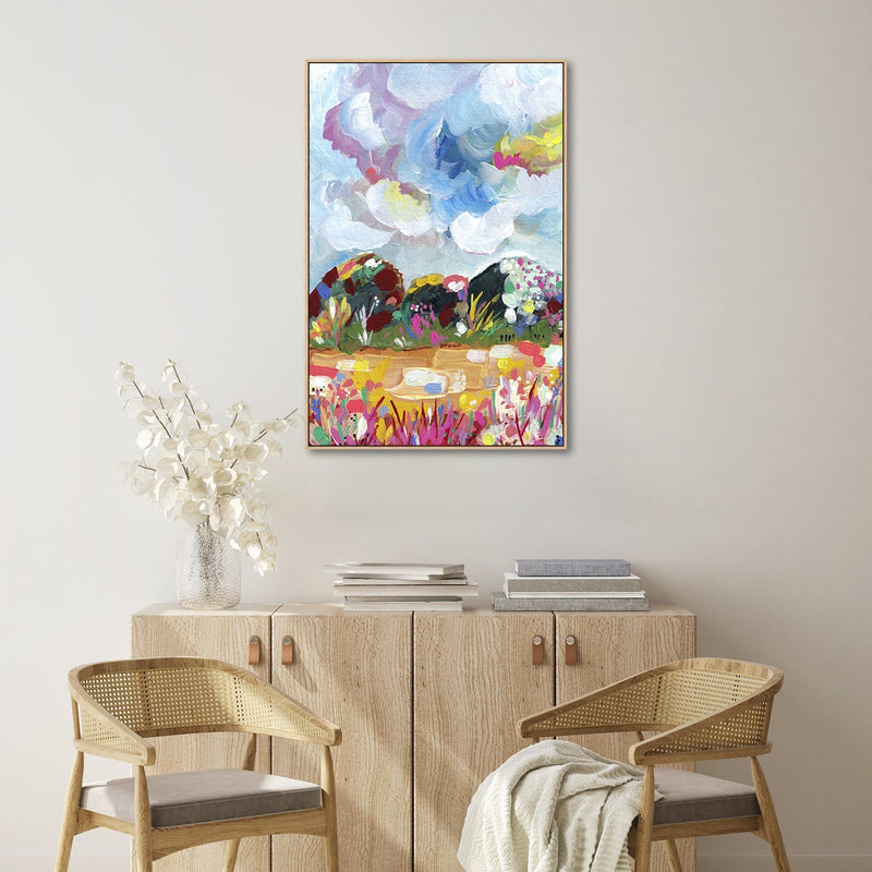 wall-art-print-canvas-poster-framed-Country Road Path-by-Lia Nell-Gioia Wall Art