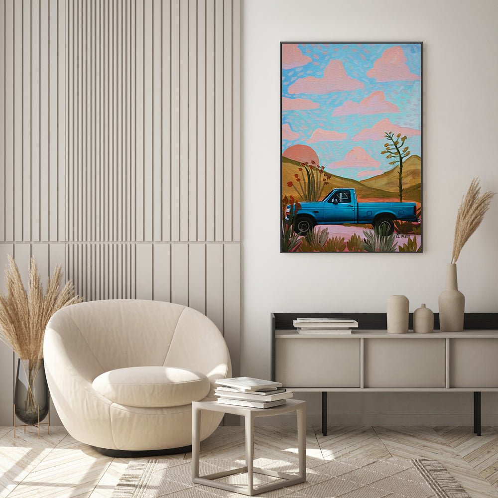 wall-art-print-canvas-poster-framed-Country Truck , By Eleanor Baker-2