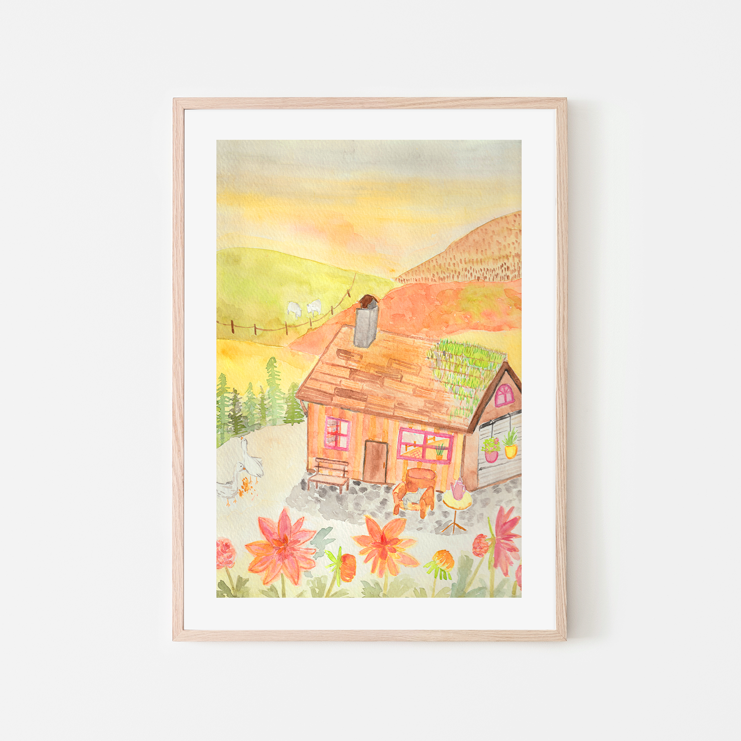 wall-art-print-canvas-poster-framed-Countryside Whimsy-6