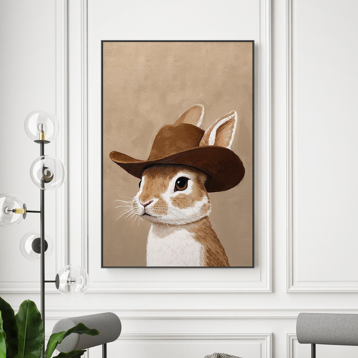 wall-art-print-canvas-poster-framed-Cowboy Bunny , By Lady Hana-2