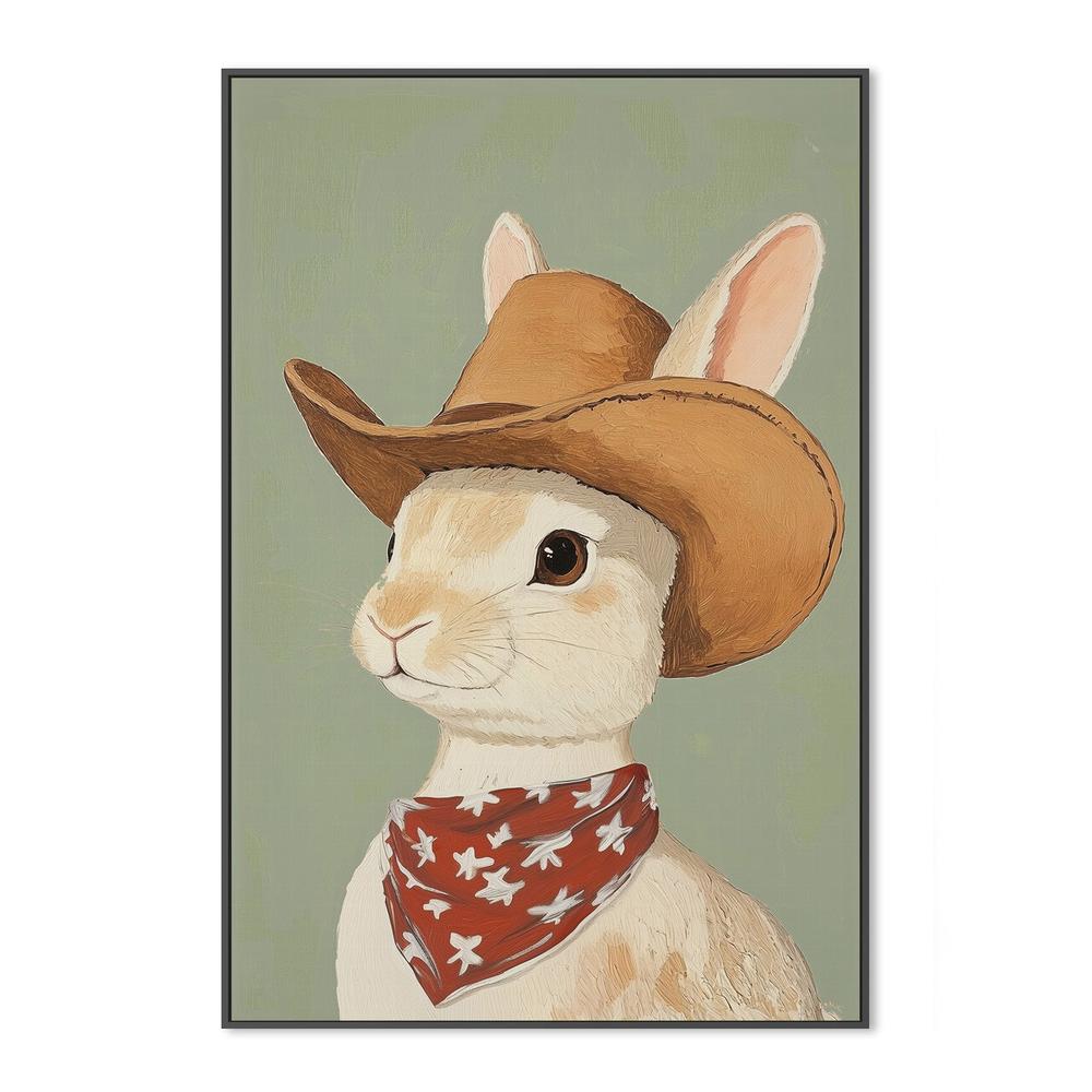 wall-art-print-canvas-poster-framed-Cowboy Rabbit , By Melloi Art-3