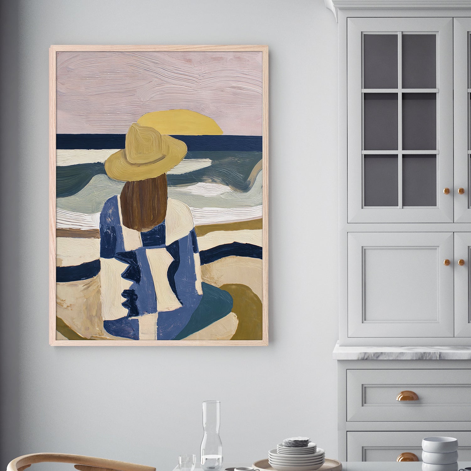 wall-art-print-canvas-poster-framed-Cowgirl at Dusk-2