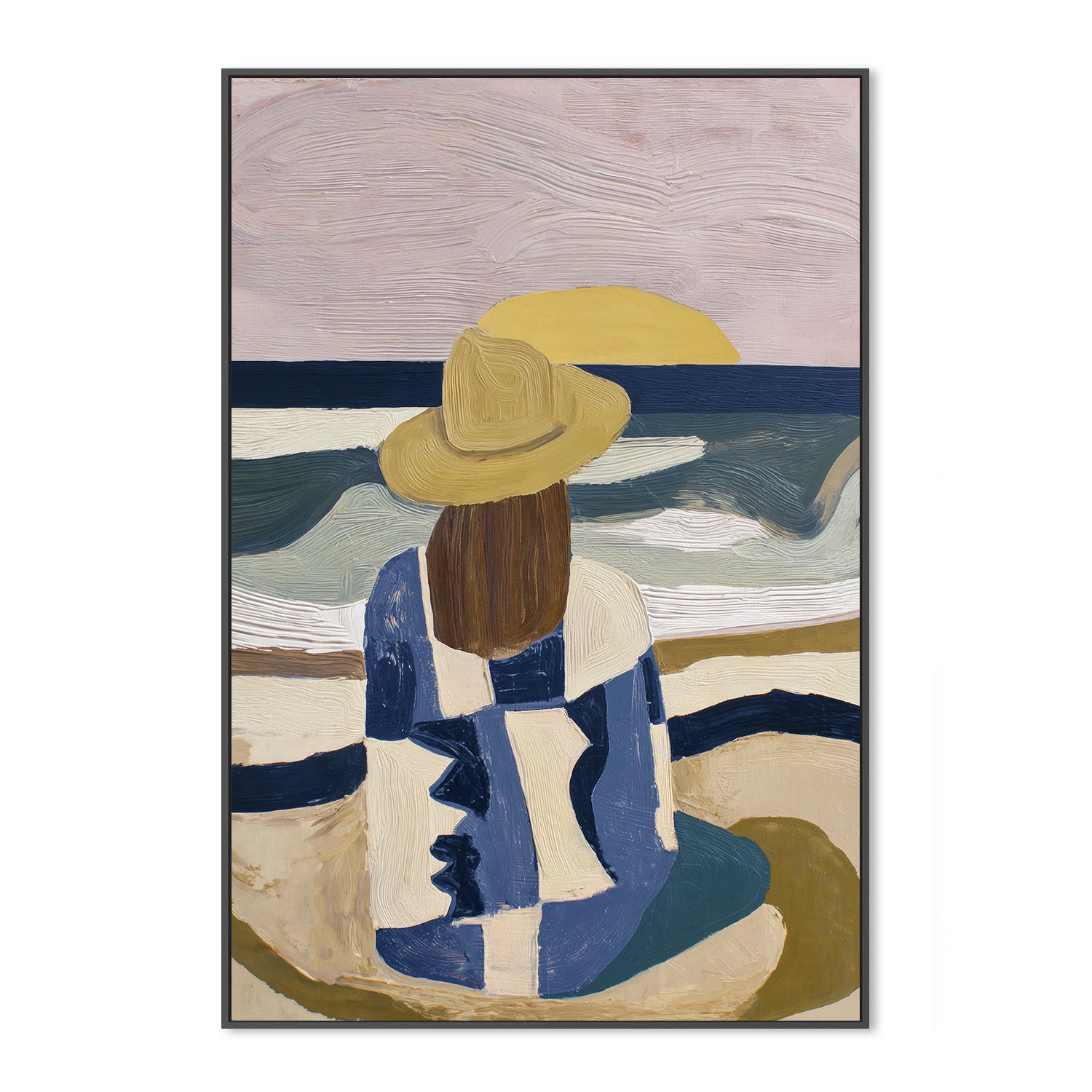 wall-art-print-canvas-poster-framed-Cowgirl at Dusk-3