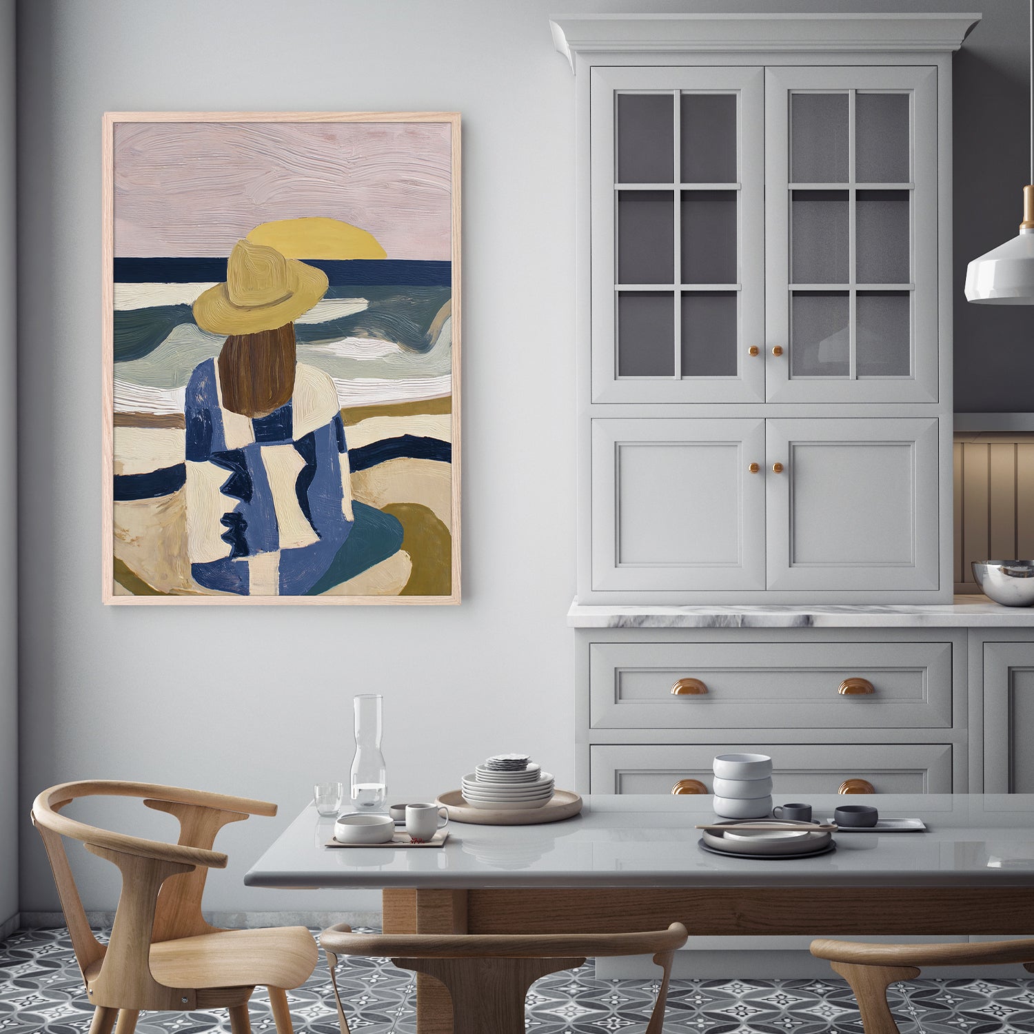 wall-art-print-canvas-poster-framed-Cowgirl at Dusk-9