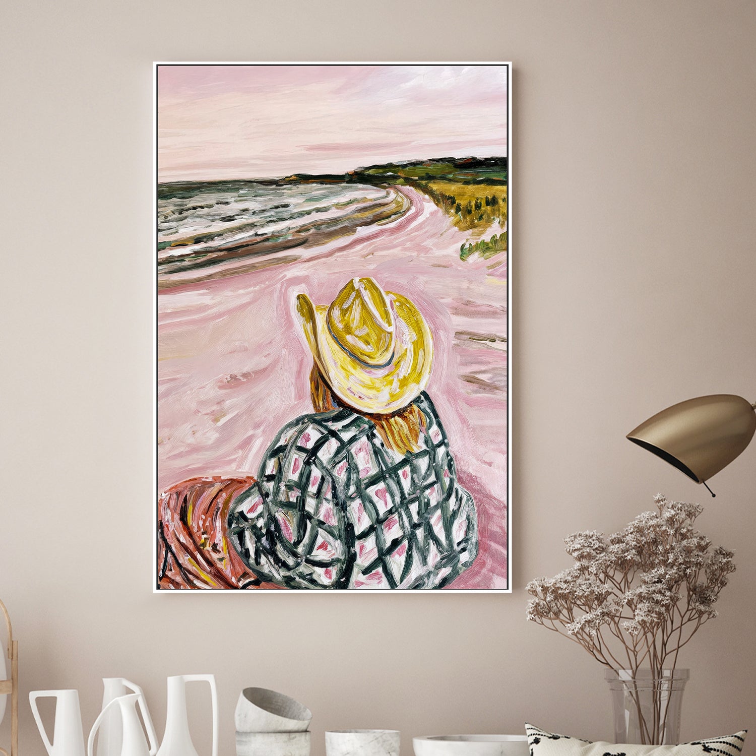 wall-art-print-canvas-poster-framed-Cowgirl Pink Beach-7