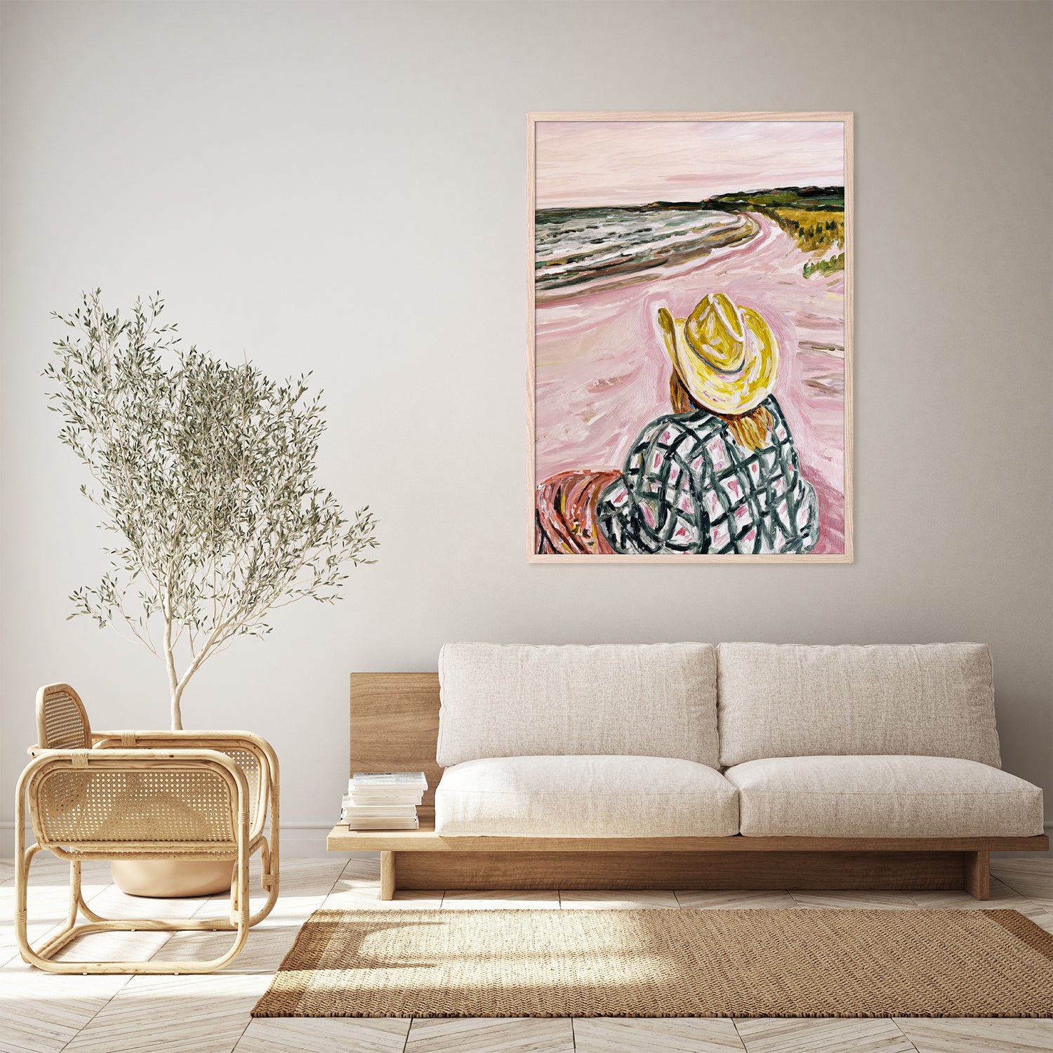 wall-art-print-canvas-poster-framed-Cowgirl Pink Beach-9