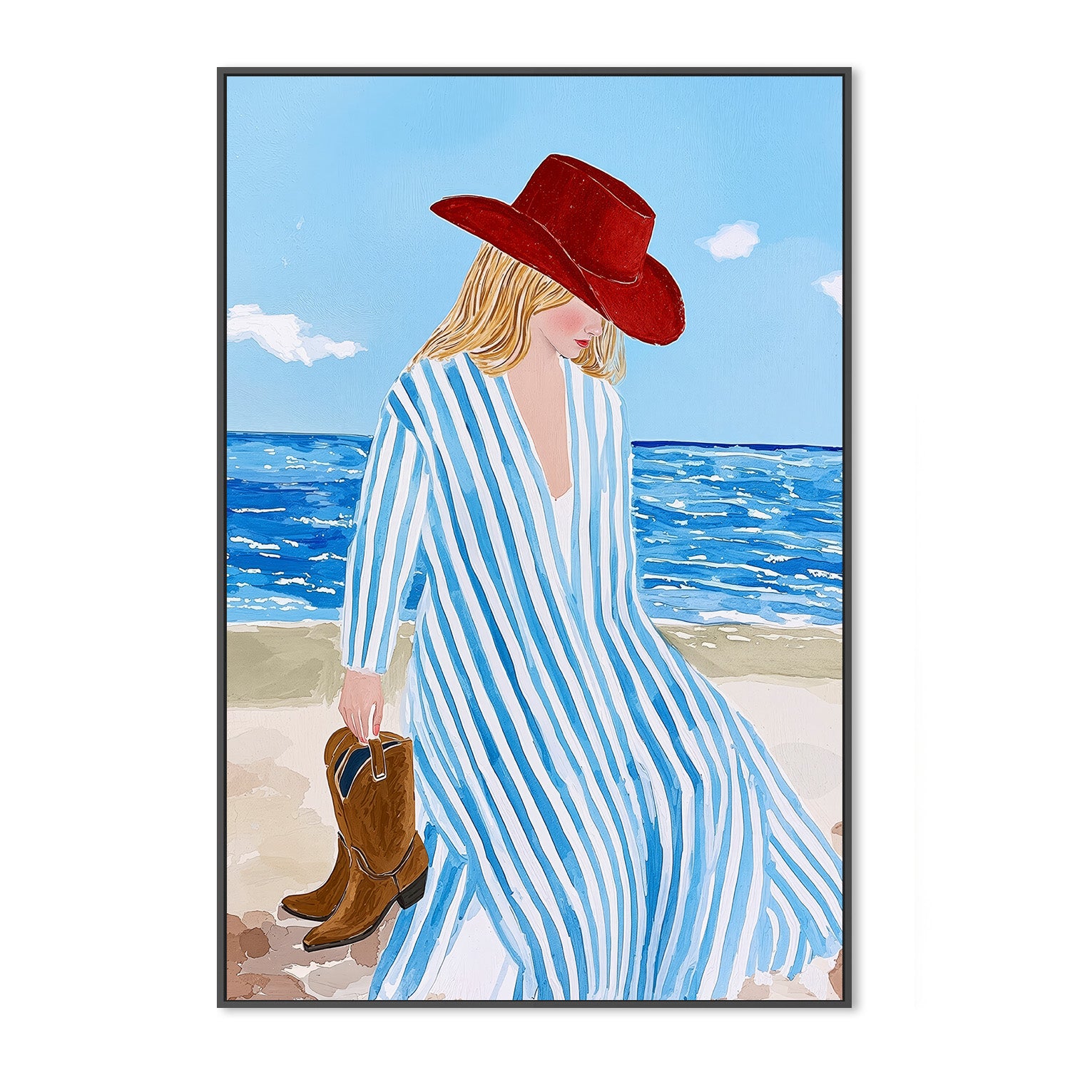 wall-art-print-canvas-poster-framed-Cowgirl Shore-3