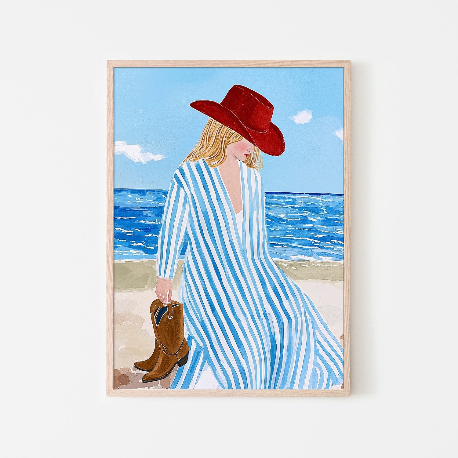 wall-art-print-canvas-poster-framed-Cowgirl Shore-6