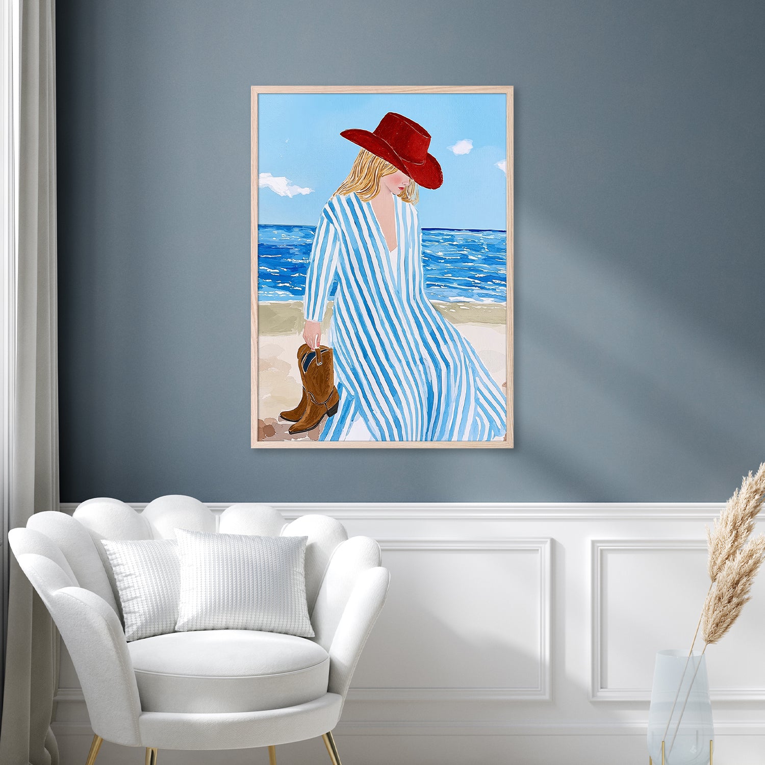 wall-art-print-canvas-poster-framed-Cowgirl Shore-9