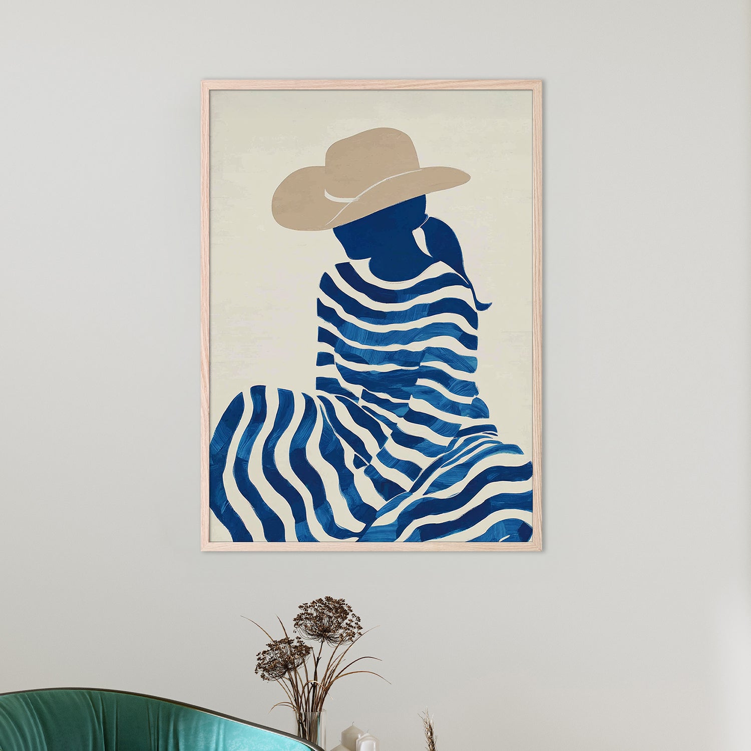 wall-art-print-canvas-poster-framed-Cowgirl Wave-2