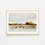 wall-art-print-canvas-poster-framed-Cows By The Sea , By Dan Hobday-GIOIA-WALL-ART