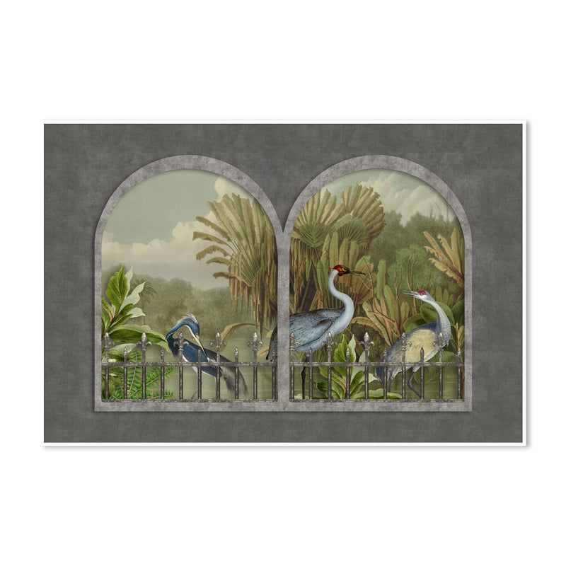 wall-art-print-canvas-poster-framed-Cranes, By Andrea Haase-GIOIA-WALL-ART