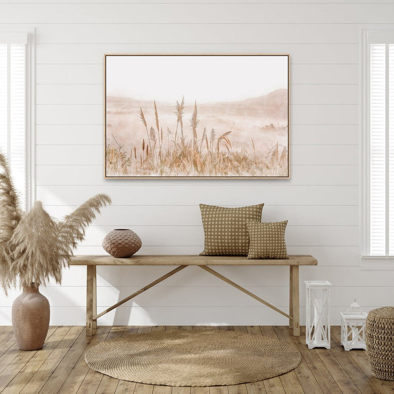 wall-art-print-canvas-poster-framed-Creamy And Blush Hill Impression, Style A-by-Gioia Wall Art-Gioia Wall Art