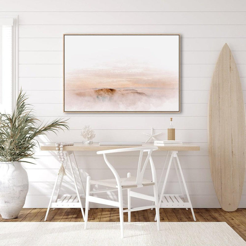 wall-art-print-canvas-poster-framed-Creamy And Blush Hill, Style B-by-Gioia Wall Art-Gioia Wall Art