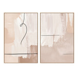 wall-art-print-canvas-poster-framed-Creamy, Style A & B, Set Of 2 , By Sally Ann Moss-GIOIA-WALL-ART