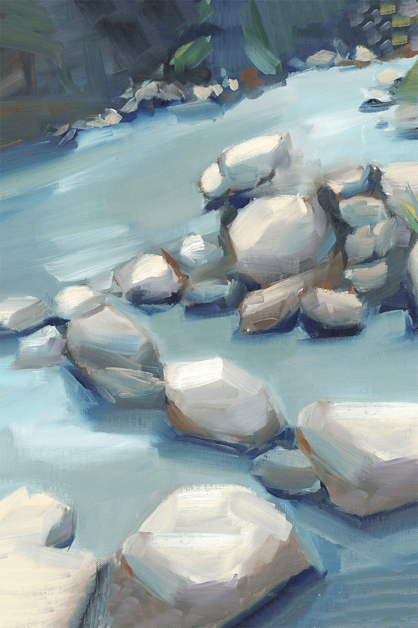 wall-art-print-canvas-poster-framed-Creek , By Jenny Westenhofer Art-1