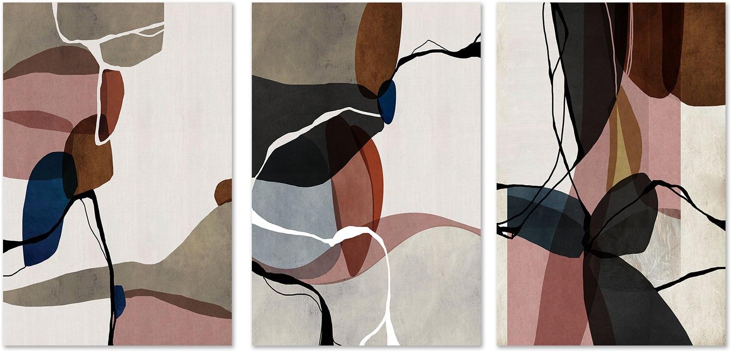 wall-art-print-canvas-poster-framed-Crescendo Mary Modish, Set Of 3 , By Roberto Moro Art-GIOIA-WALL-ART