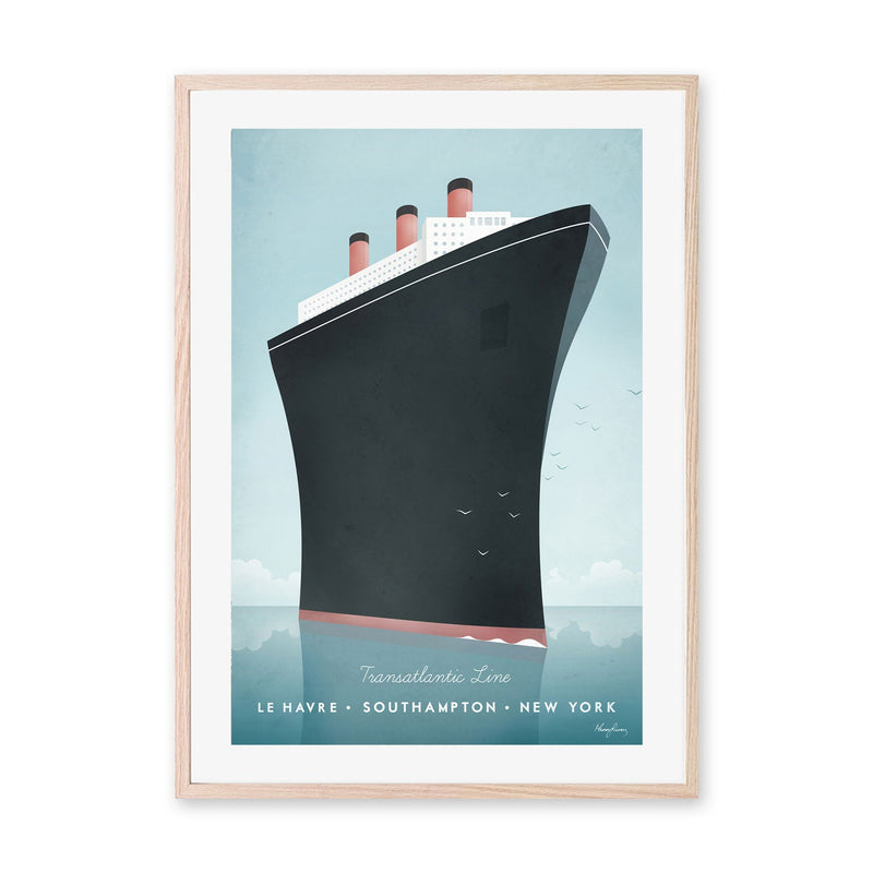 wall-art-print-canvas-poster-framed-Cruise Ship , By Henry Rivers-GIOIA-WALL-ART