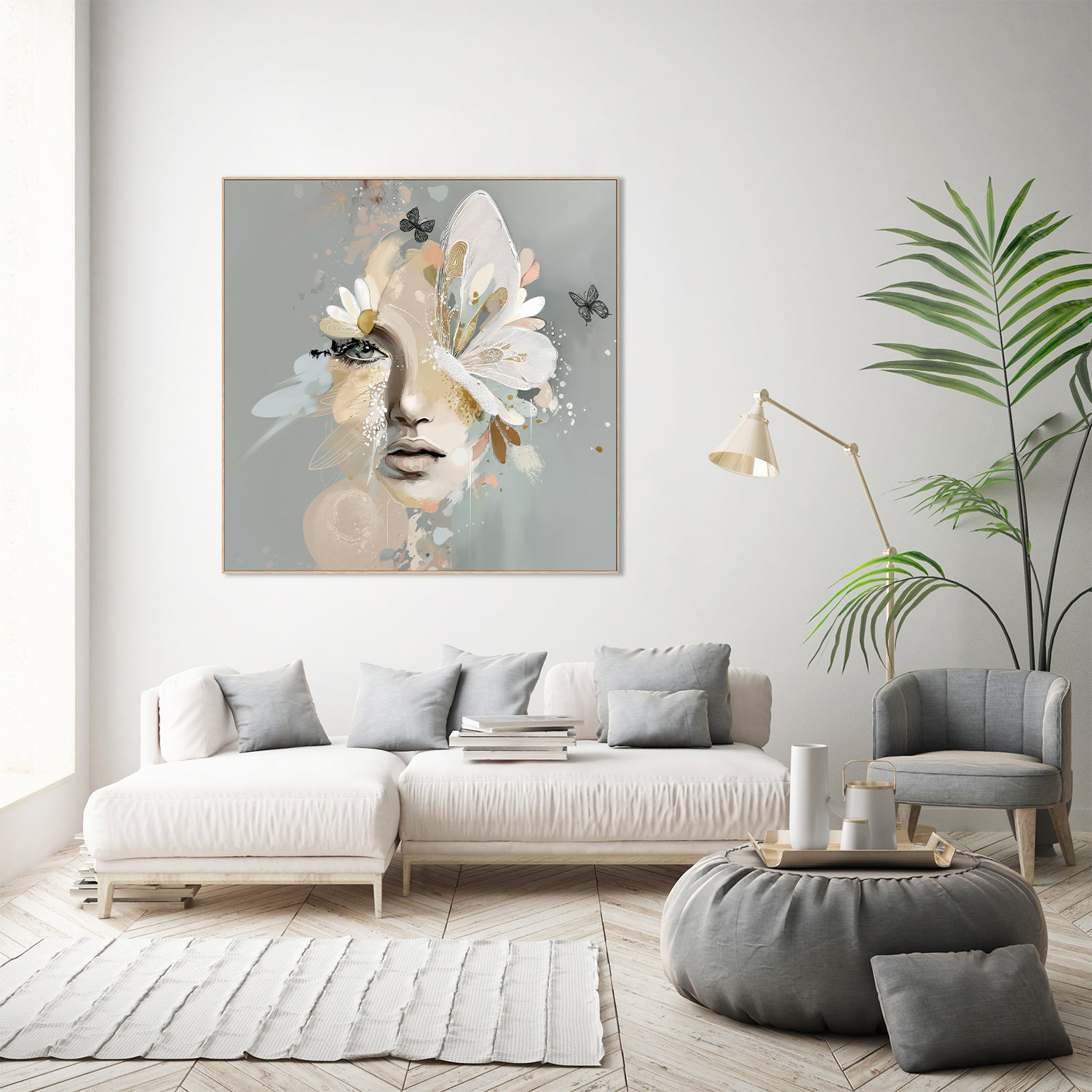 wall-art-print-canvas-poster-framed-Daisy, Style B-9