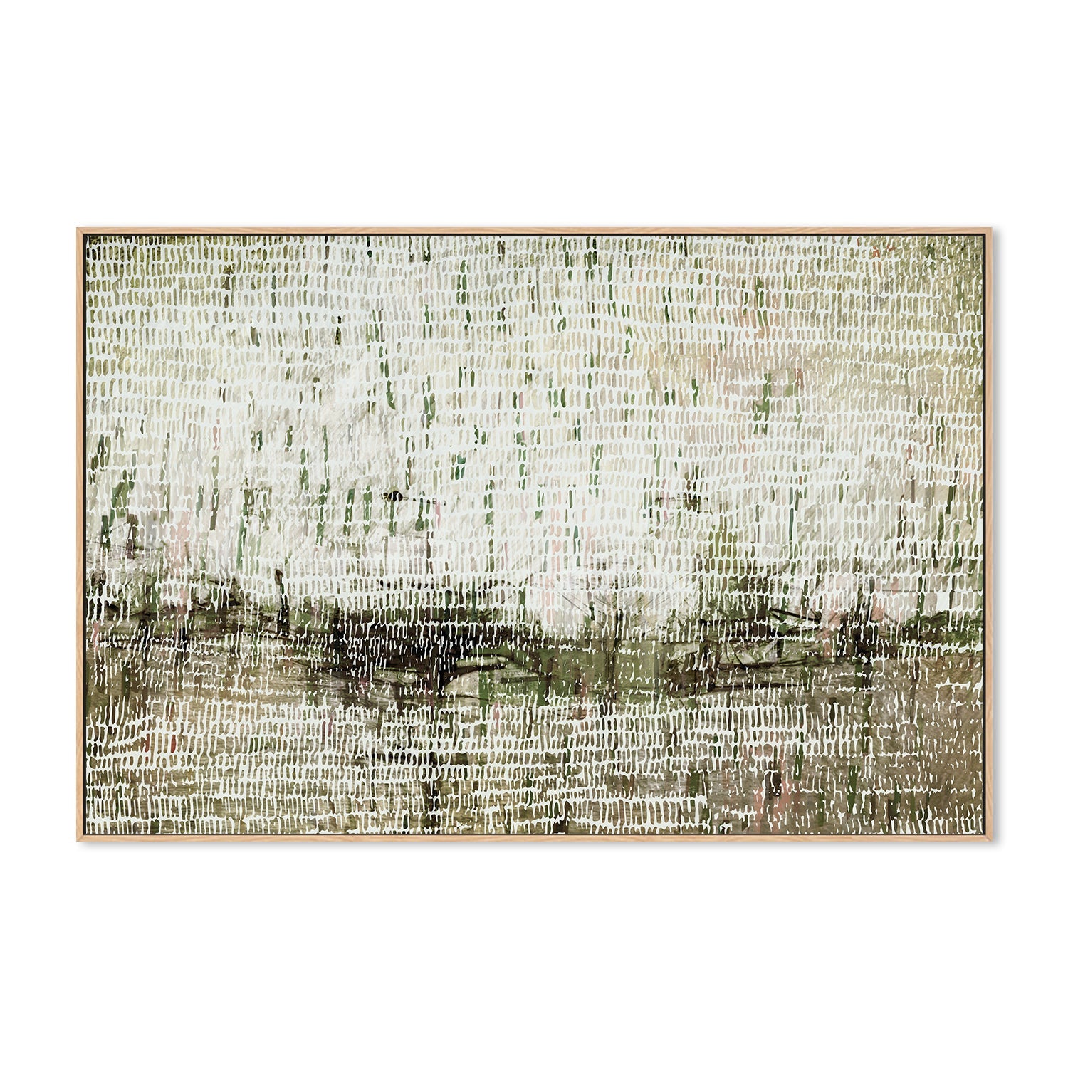 wall-art-print-canvas-poster-framed-Dancing Rain Green , By Dear Musketeer Studio-4
