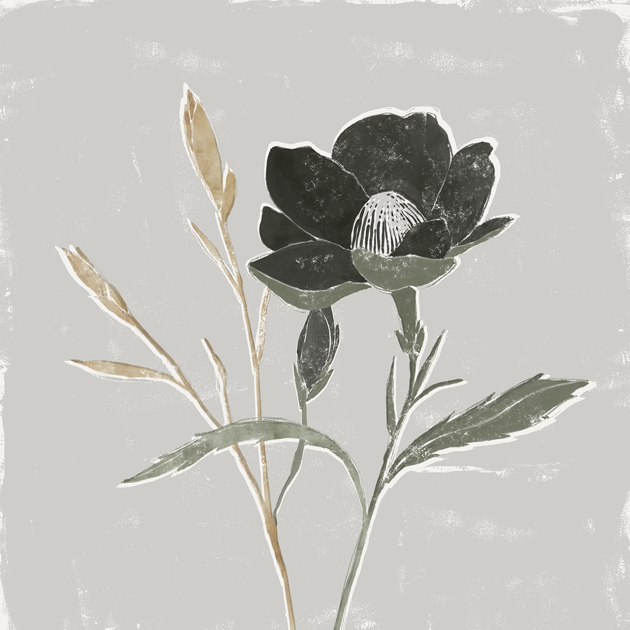 wall-art-print-canvas-poster-framed-Dark Ophelia, Style B , By Isabelle Z-1