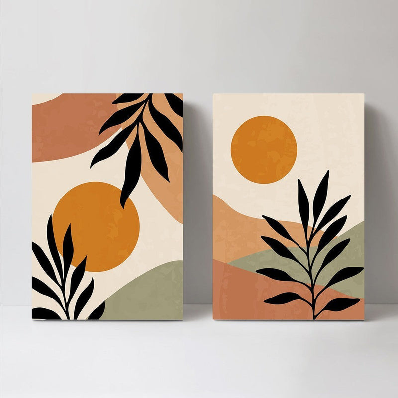wall-art-print-canvas-poster-framed-Dawns Sun, Set Of 2, Style B-by-Gioia Wall Art-Gioia Wall Art