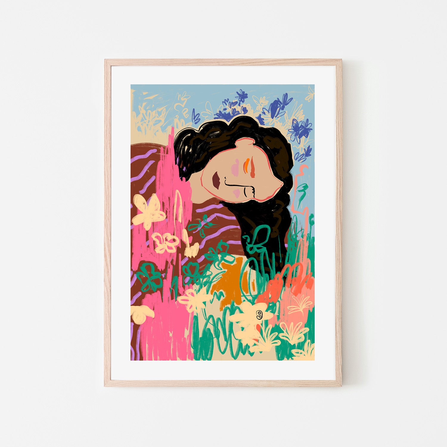 wall-art-print-canvas-poster-framed-Day Dreaming , By Sandra Poliakov-6