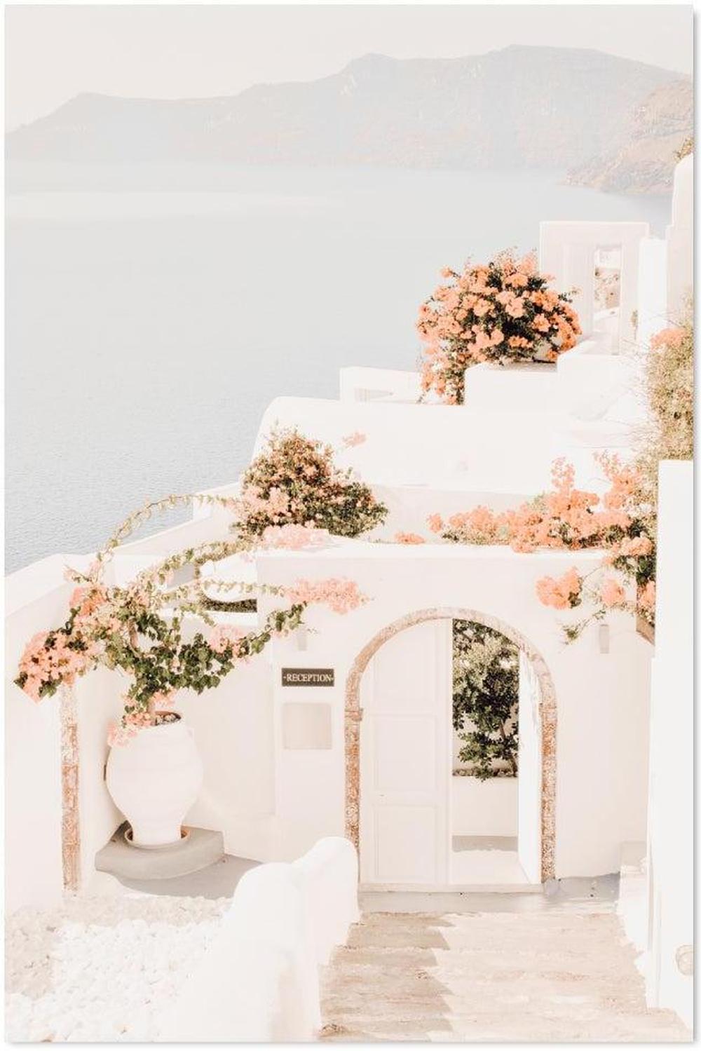 wall-art-print-canvas-poster-framed-Days In Santorini, Greek Island, Soft Print-by-Gioia Wall Art-Gioia Wall Art