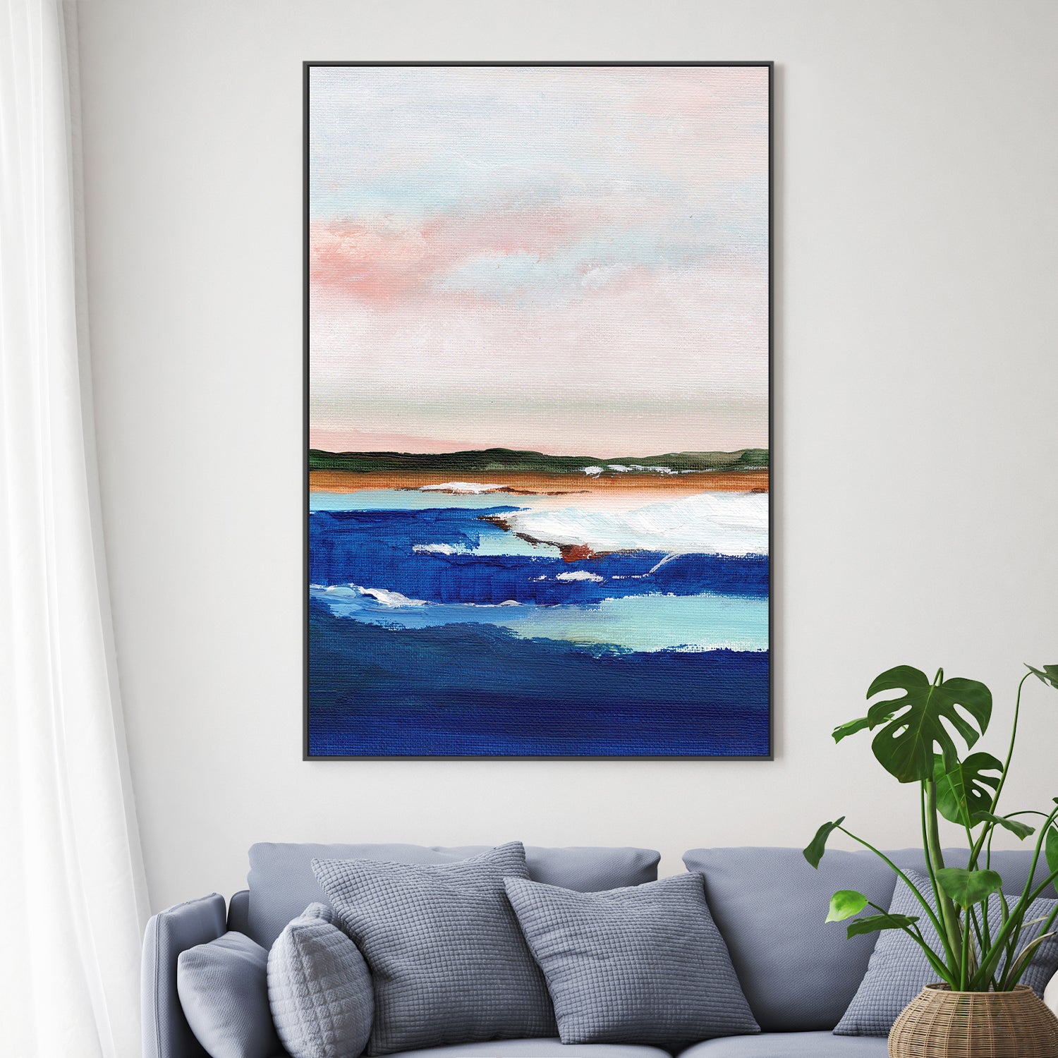 wall-art-print-canvas-poster-framed-Deep Blue , By Nikita Jariwala-2