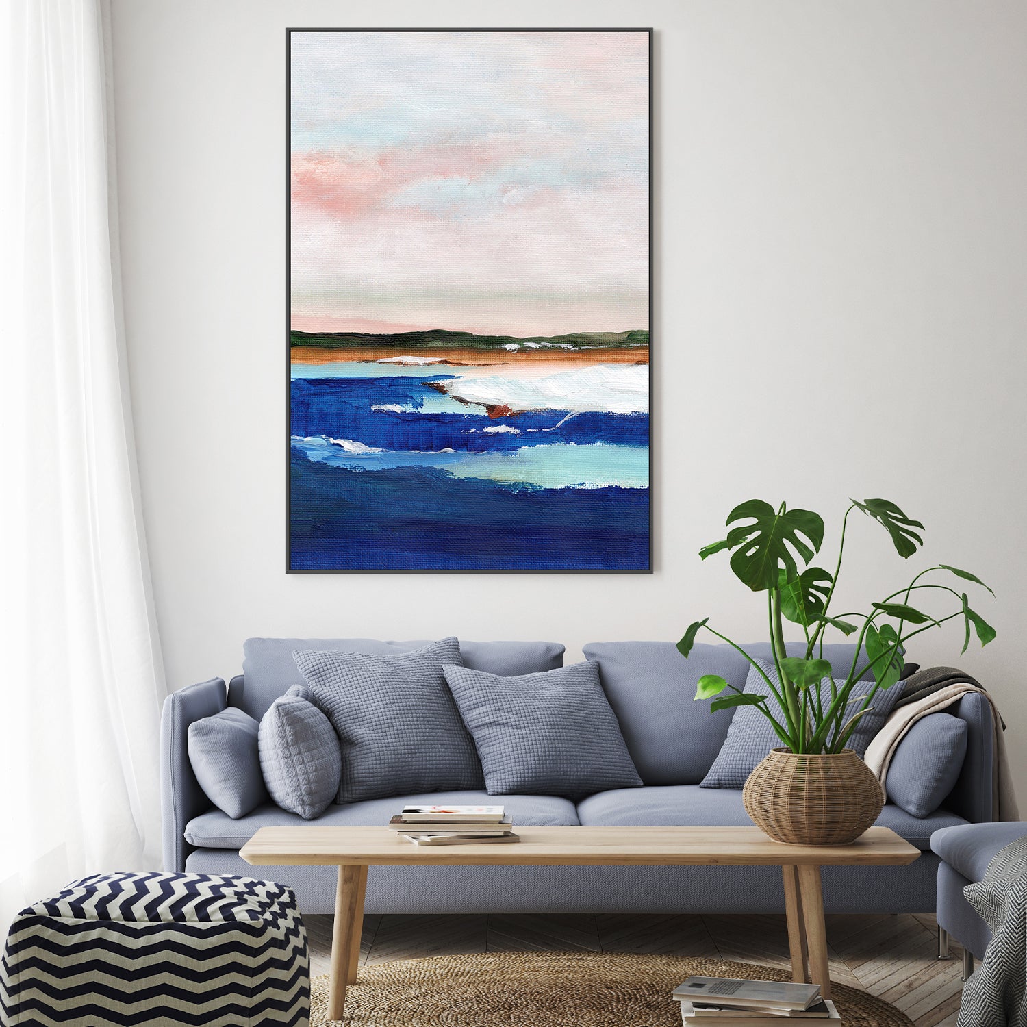 wall-art-print-canvas-poster-framed-Deep Blue , By Nikita Jariwala-7