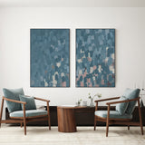 wall-art-print-canvas-poster-framed-Deep Sea Blue, Style A & B, Set Of 2 , By Emily Wood-2