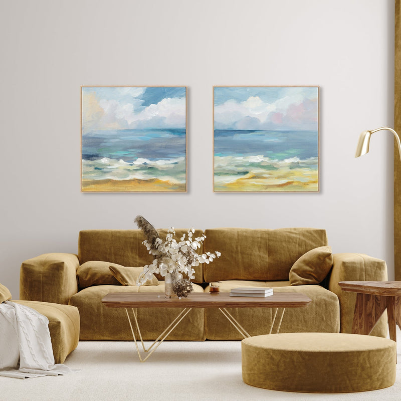 wall-art-print-canvas-poster-framed-Del Mar Sky, Set of 2-by-Silvia Vassileva-Gioia Wall Art