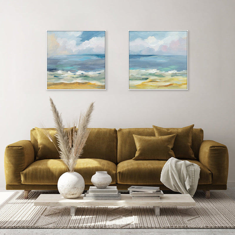 wall-art-print-canvas-poster-framed-Del Mar Sky, Set of 2-by-Silvia Vassileva-Gioia Wall Art