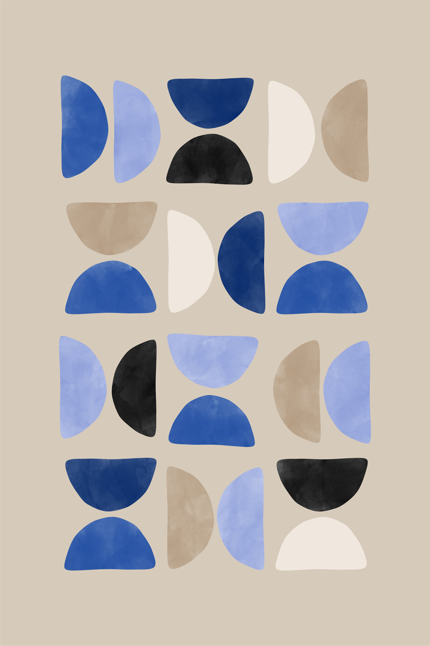 wall-art-print-canvas-poster-framed-Delicate Balance In Mixed Colours , By Elena Ristova-GIOIA-WALL-ART