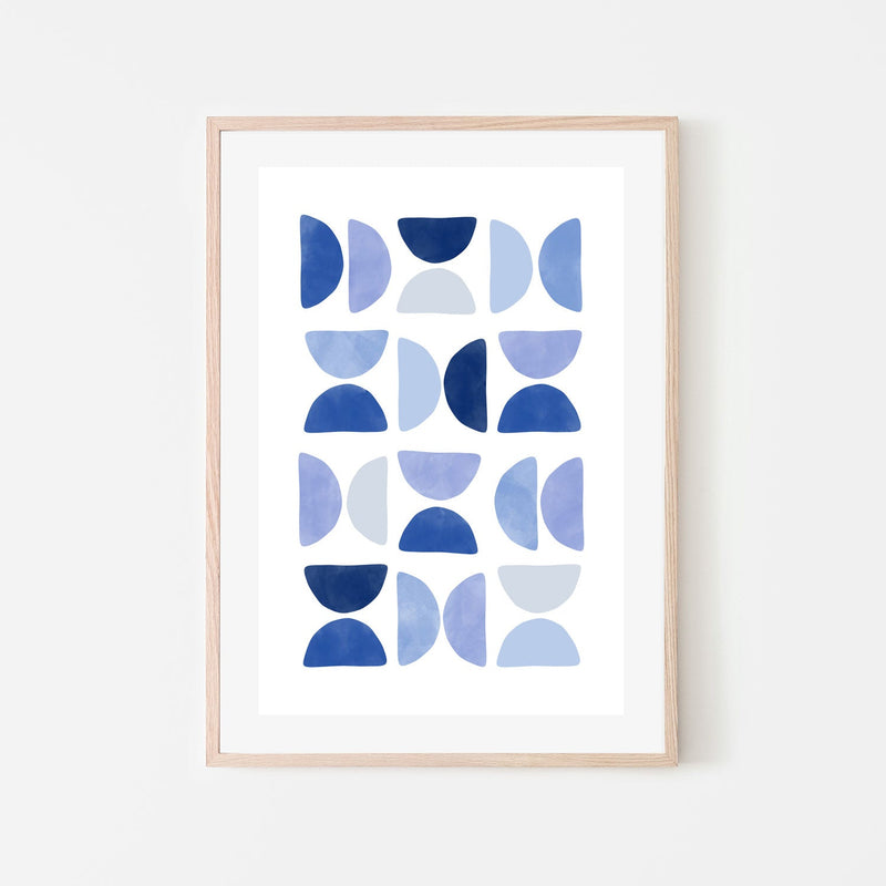 wall-art-print-canvas-poster-framed-Delicate Balance In Shades Of Blue , By Elena Ristova-GIOIA-WALL-ART