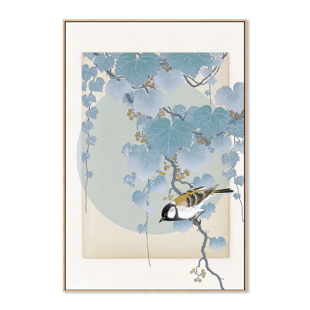 wall-art-print-canvas-poster-framed-Delicate Bird And Foliage-4