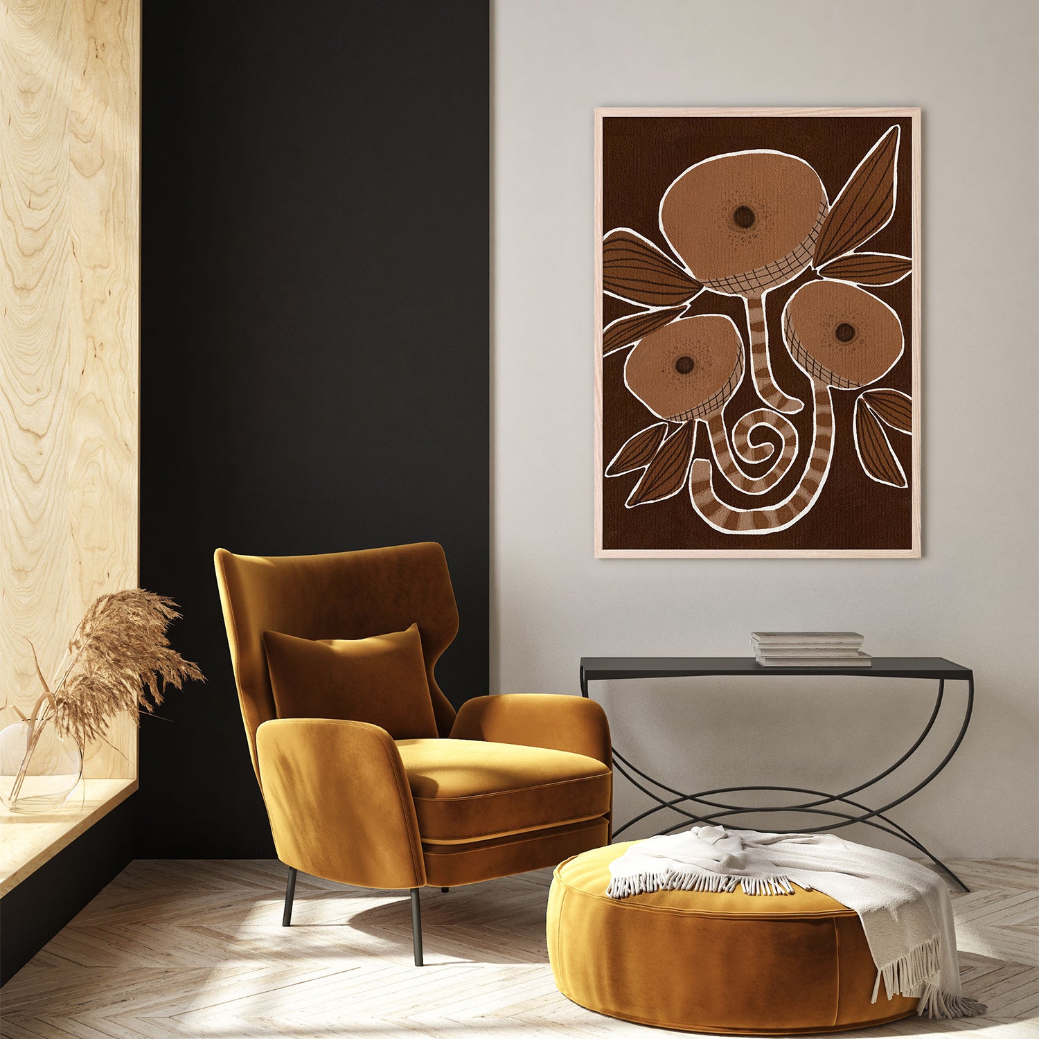 wall-art-print-canvas-poster-framed-Delicate Bloom 11-9
