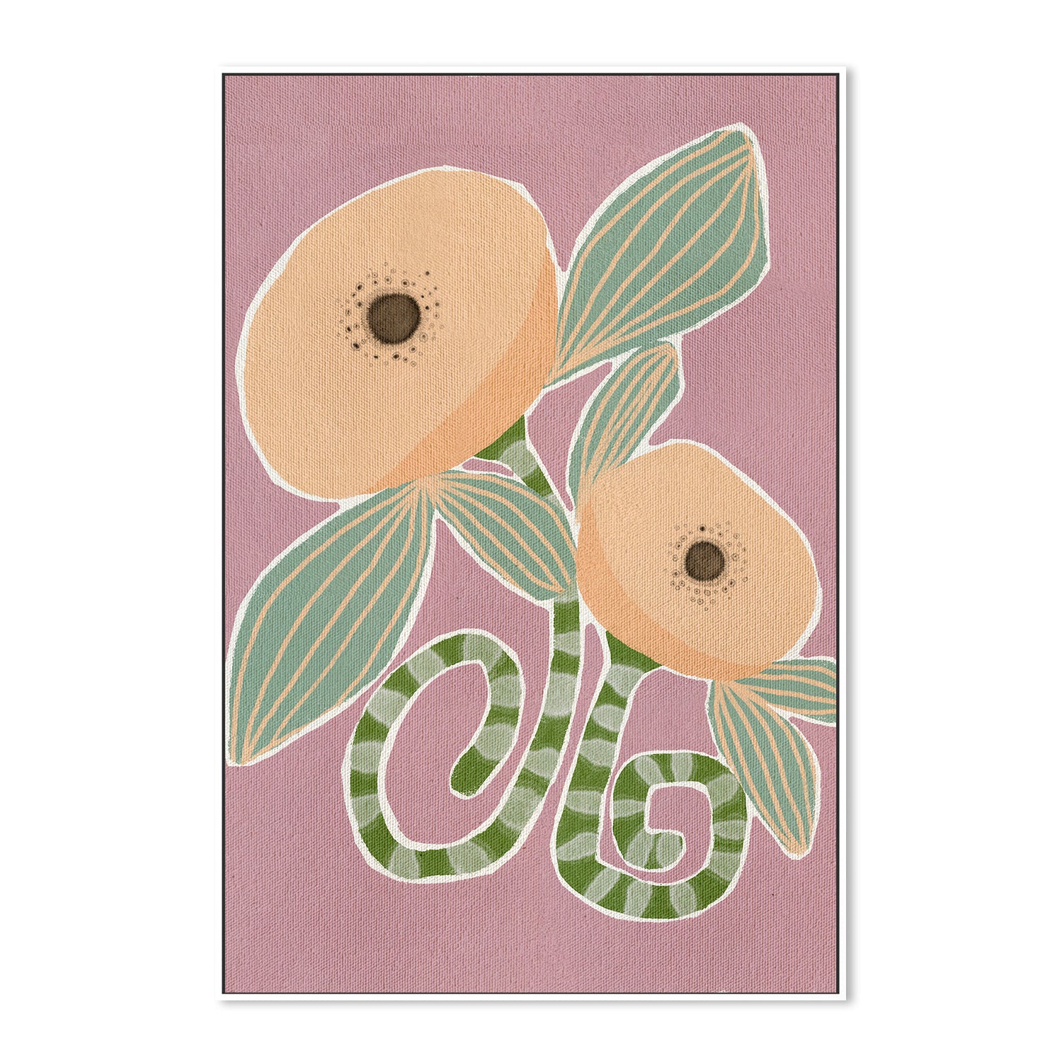 wall-art-print-canvas-poster-framed-Delicate Bloom 14-5