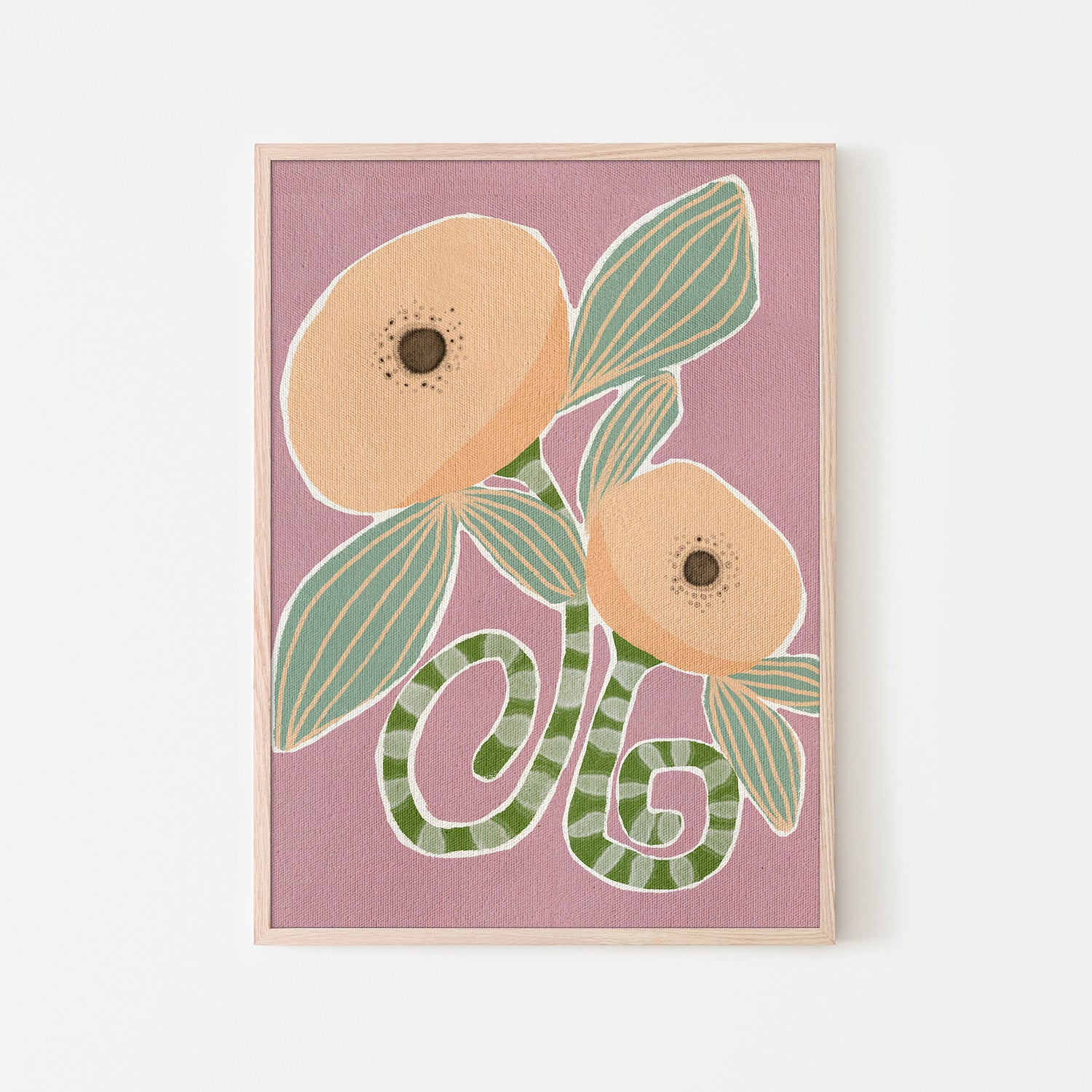 wall-art-print-canvas-poster-framed-Delicate Bloom 14-6