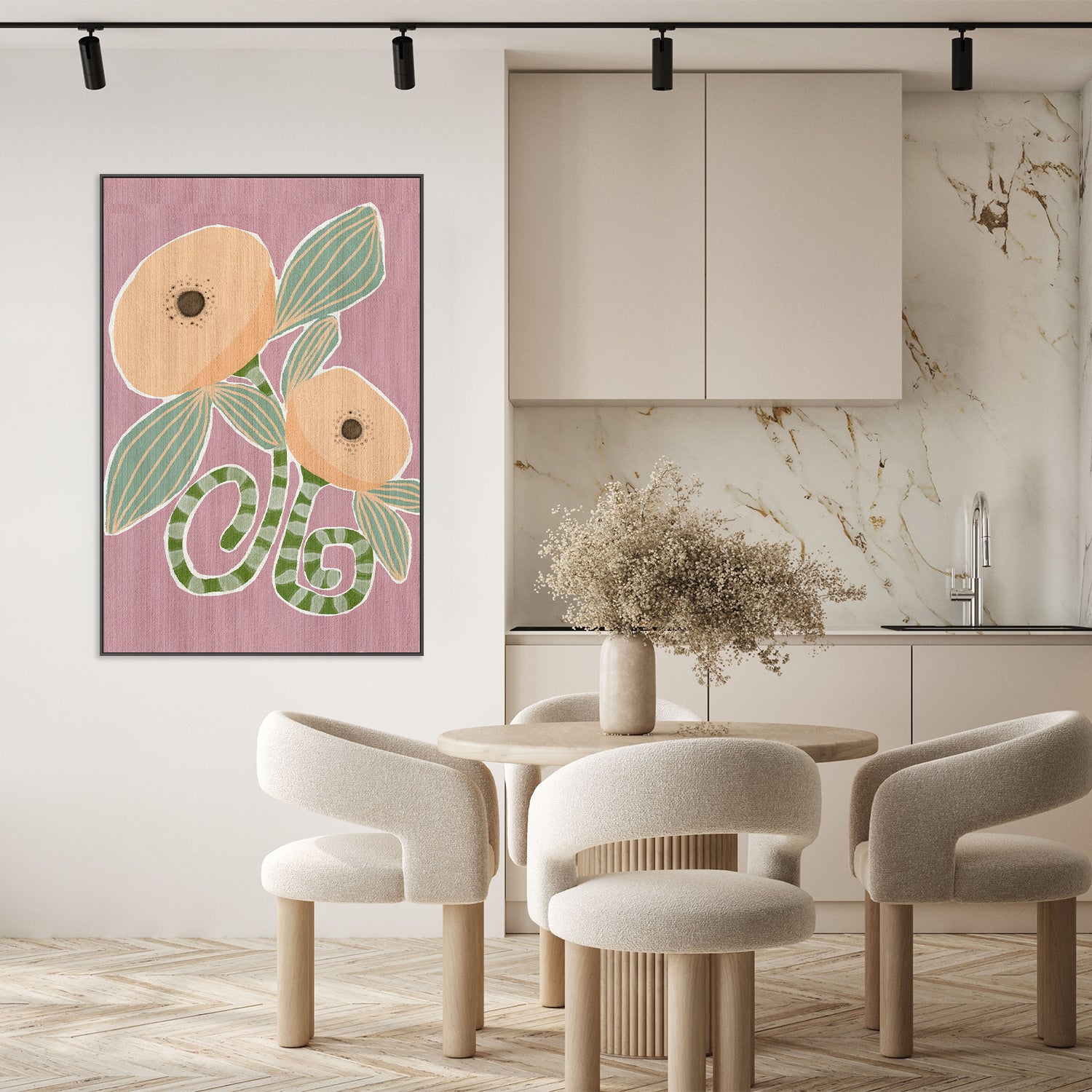 wall-art-print-canvas-poster-framed-Delicate Bloom 14-8