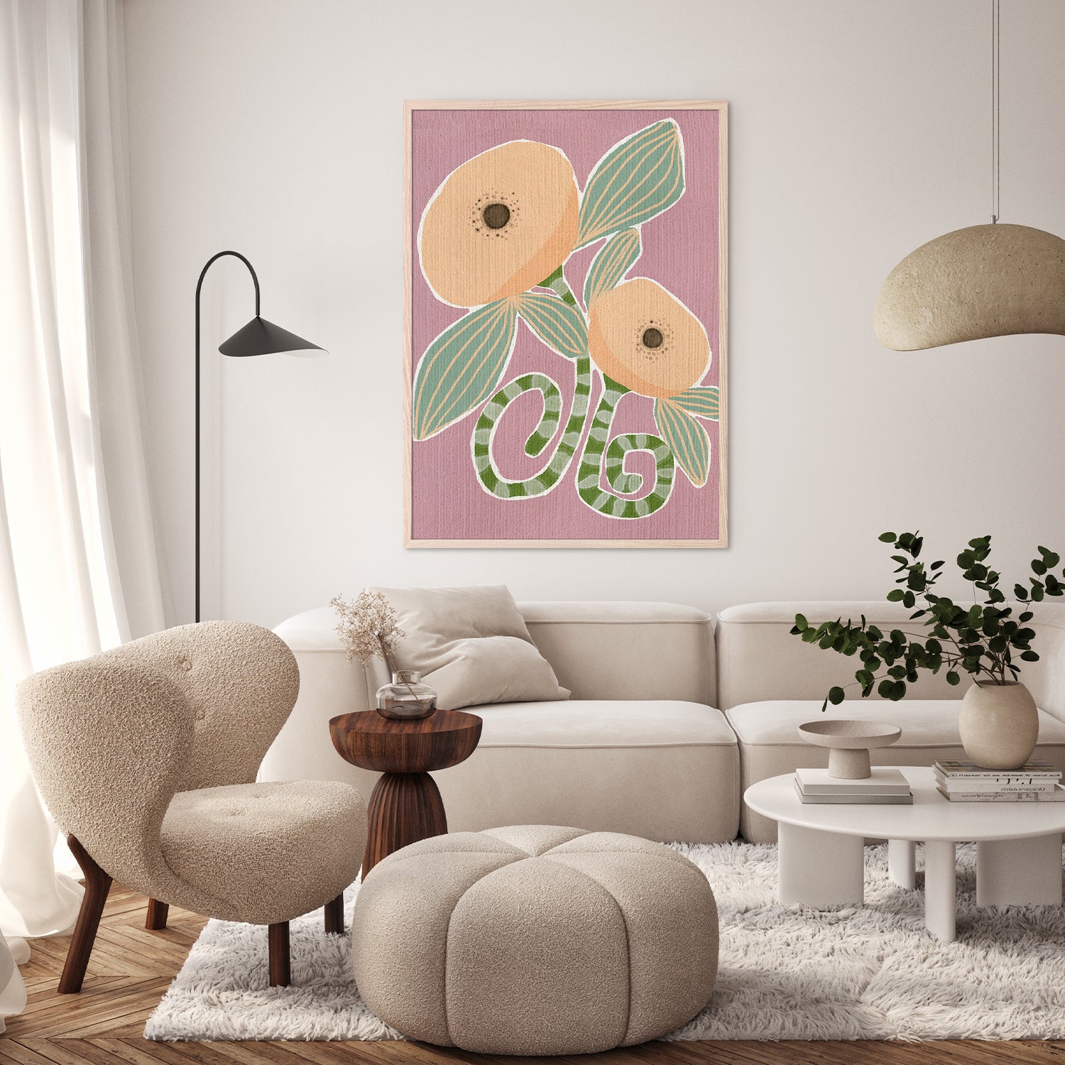 wall-art-print-canvas-poster-framed-Delicate Bloom 14-9
