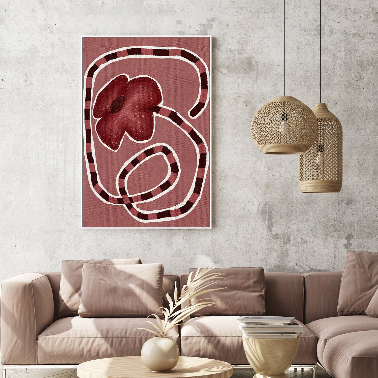 wall-art-print-canvas-poster-framed-Delicate Bloom 15-7