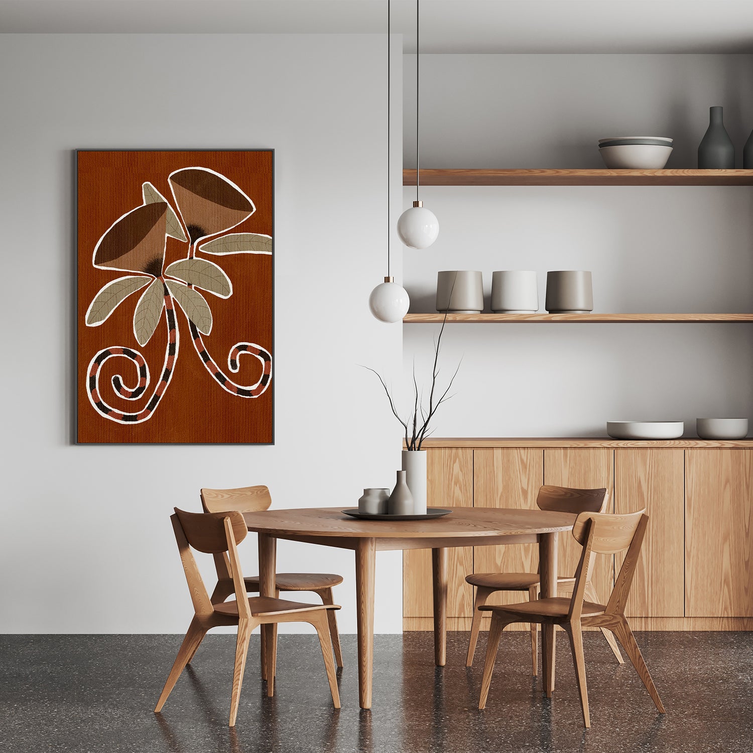 wall-art-print-canvas-poster-framed-Delicate Bloom 3-8