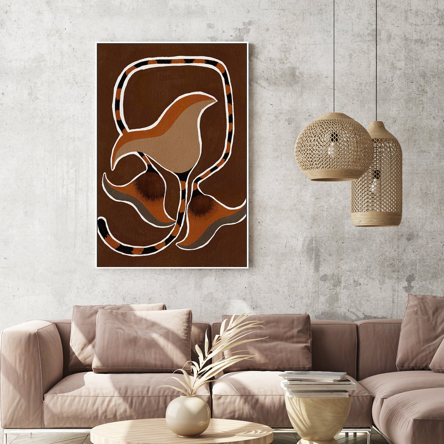 wall-art-print-canvas-poster-framed-Delicate Bloom 4-7