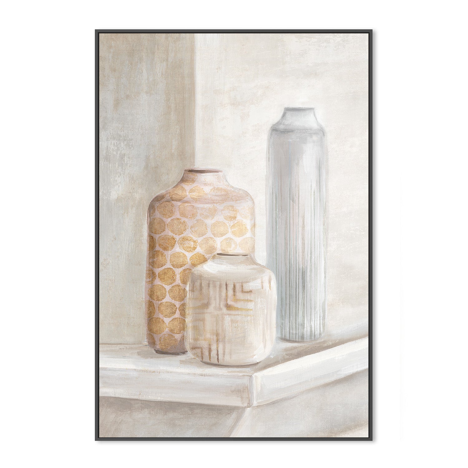 wall-art-print-canvas-poster-framed-Delicate Vases, Style A , By Eva Watts-3