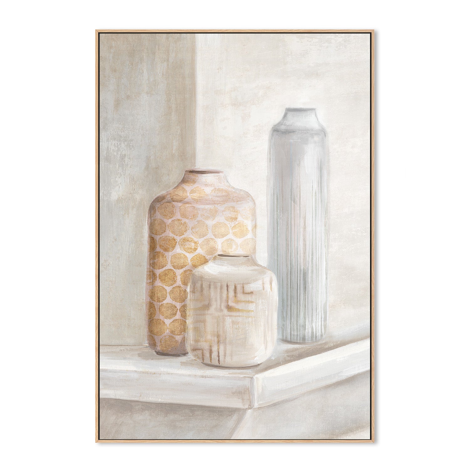 wall-art-print-canvas-poster-framed-Delicate Vases, Style A , By Eva Watts-4