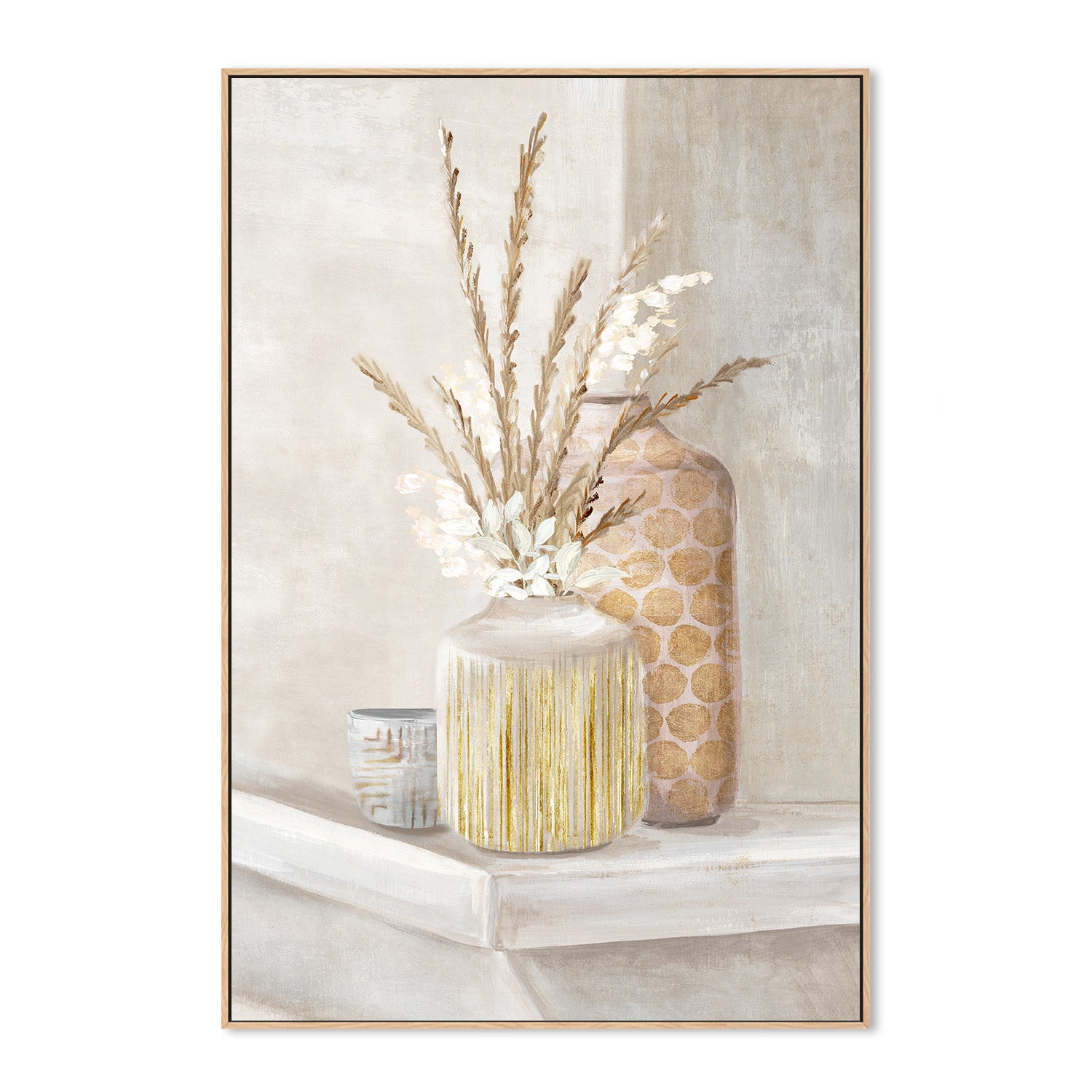 wall-art-print-canvas-poster-framed-Delicate Vases, Style B , By Eva Watts-4