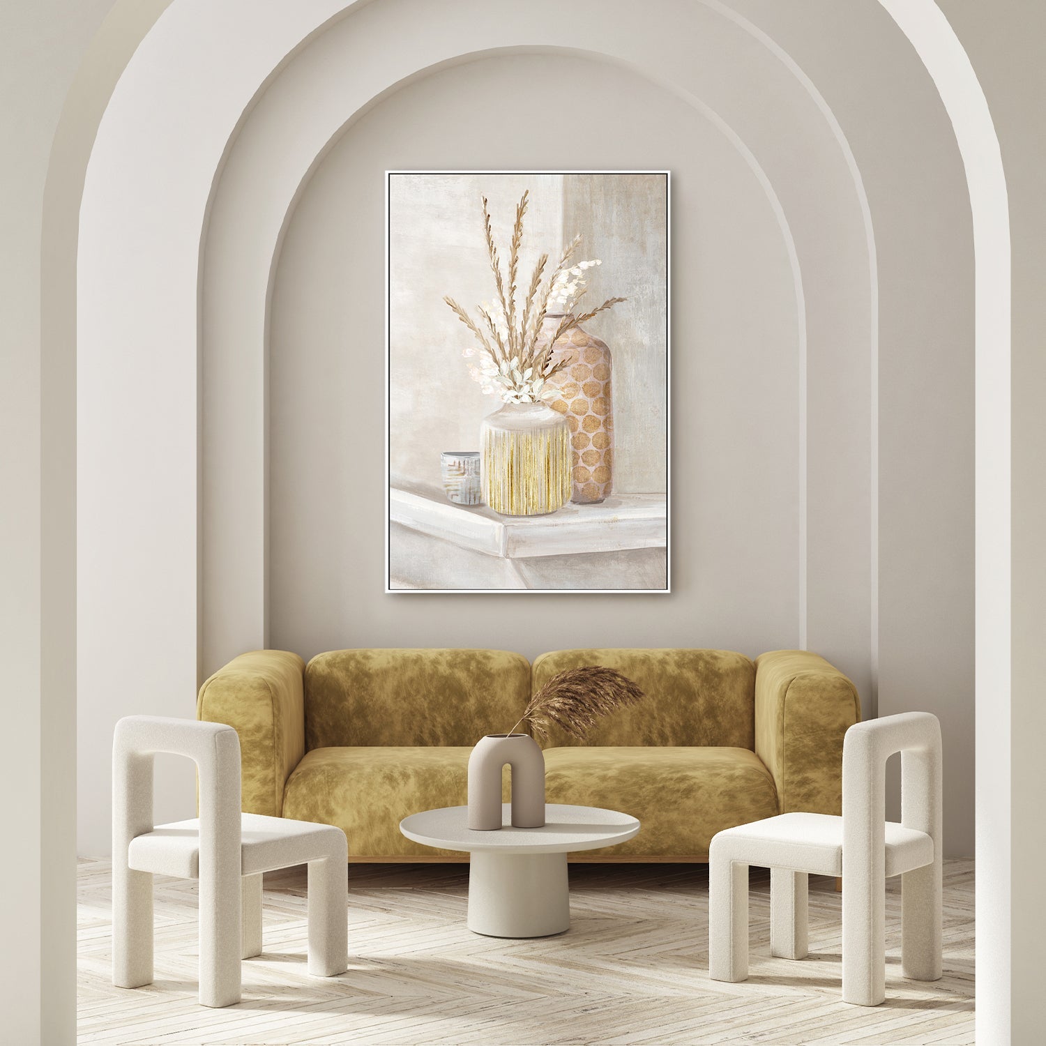 wall-art-print-canvas-poster-framed-Delicate Vases, Style B , By Eva Watts-7