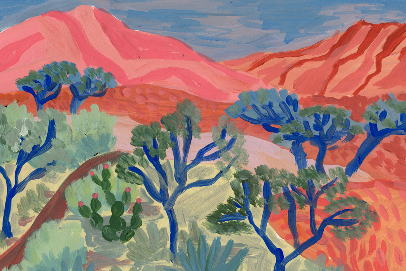 wall-art-print-canvas-poster-framed-Desert Landscape , By Eleanor Baker-1