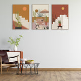 wall-art-print-canvas-poster-framed-Desert Lifestyle, Set Of 3, Style A-by-Gioia Wall Art-Gioia Wall Art